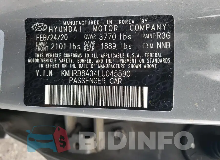 KMHRB8A34LU045590 Photo# 12