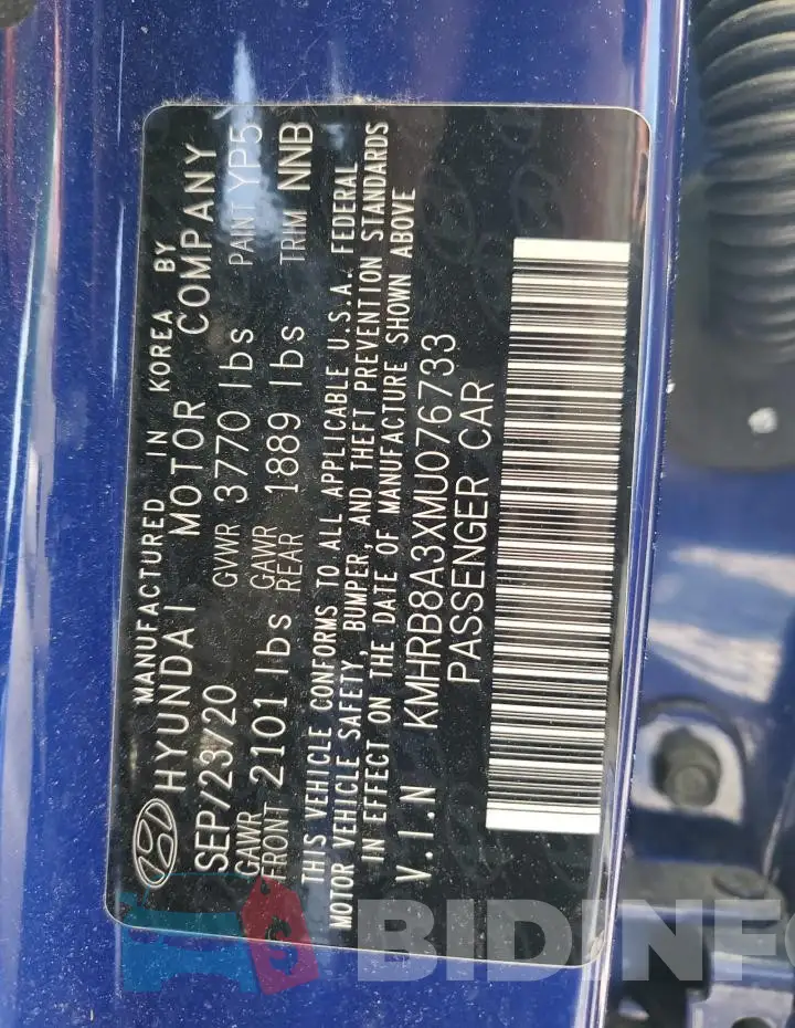KMHRB8A3XMU076733 Photo# 14
