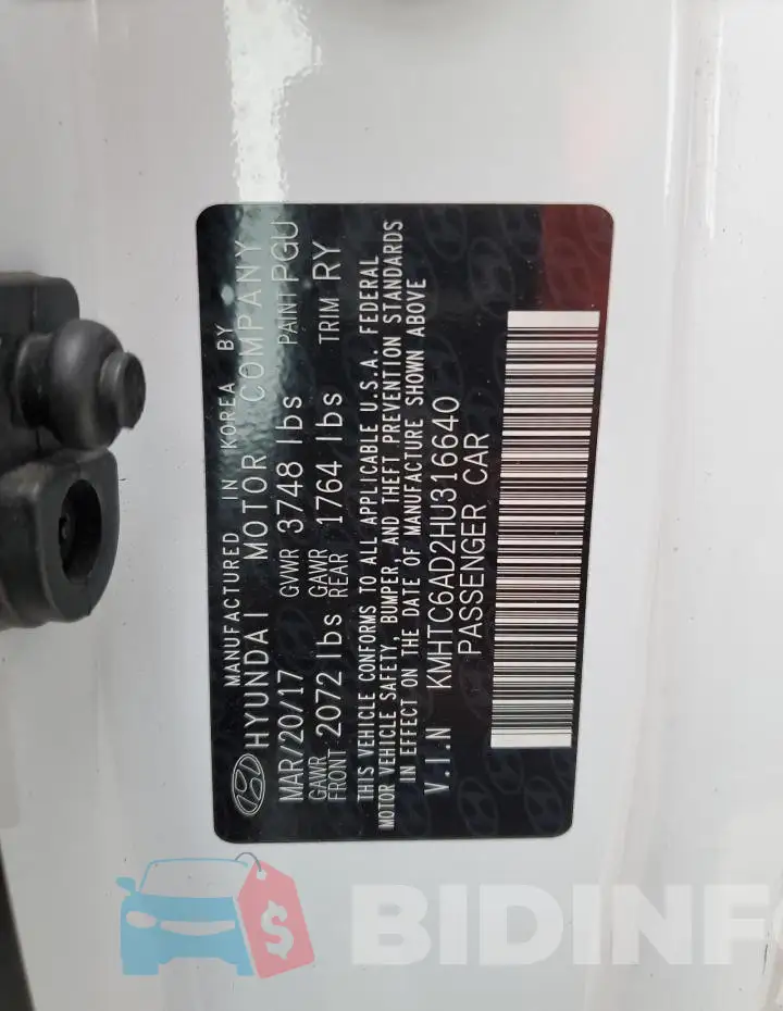 KMHTC6AD2HU316640 Photo# 12