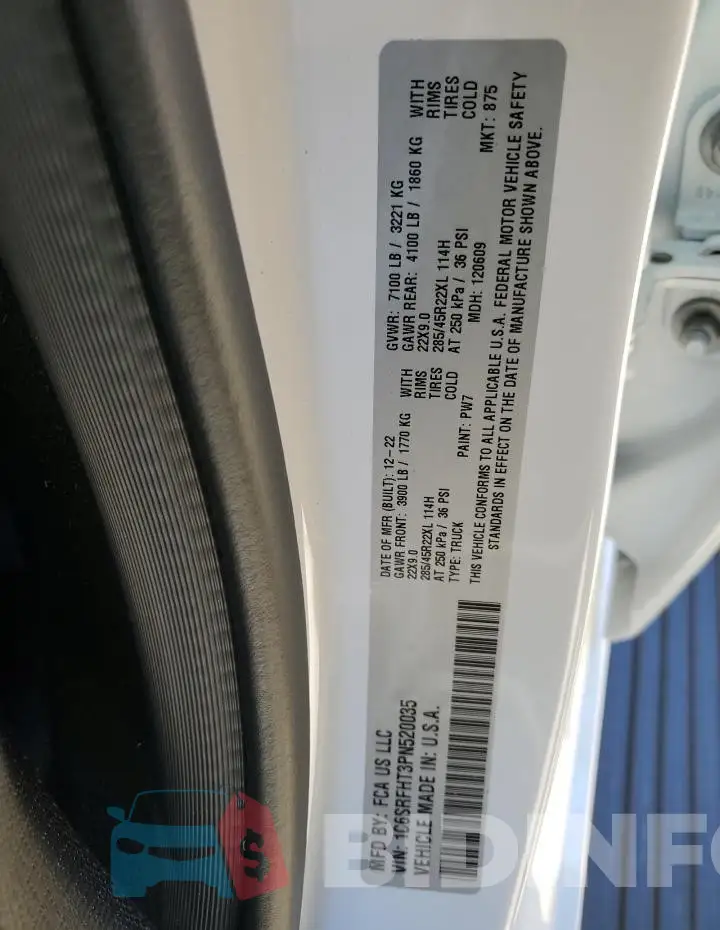 1C6SRFHT3PN520035 Photo# 12