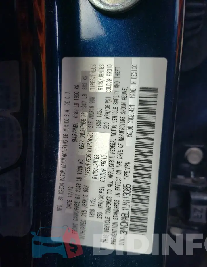 3MVDMABL1LM113085 Photo# 13