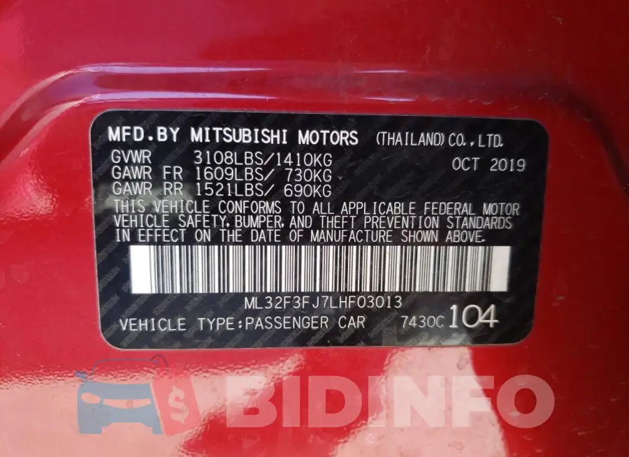 ML32F3FJ7LHF03013 Photo# 12