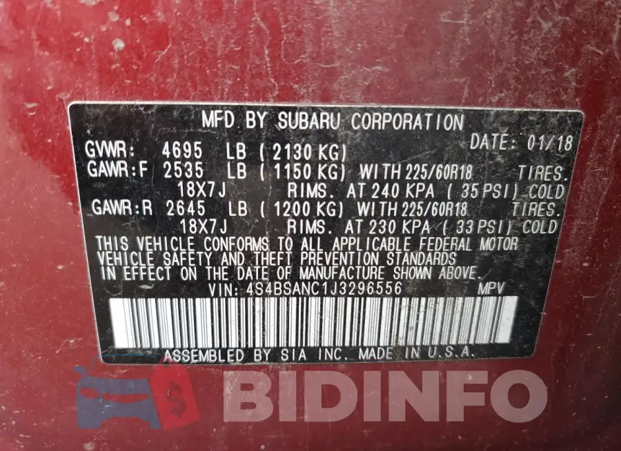 4S4BSANC1J3296556 Photo# 12