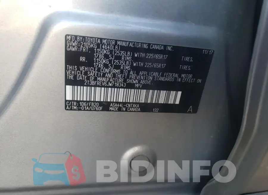 2T3BFREV6JW718343 Photo# 12