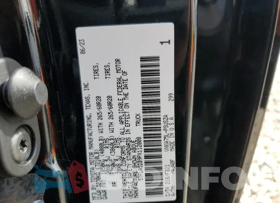 5TFLA5DB9PX112008 Photo# 12