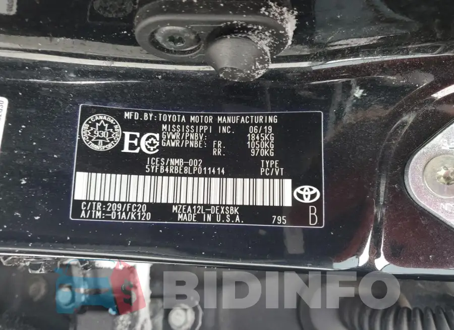 5YFB4RBE8LP011414 Photo# 12