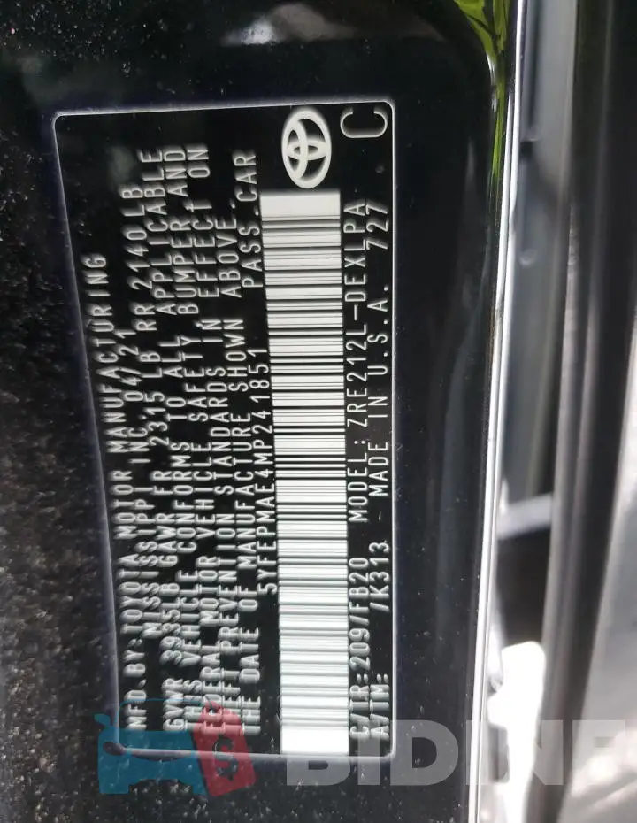 5YFEPMAE4MP241851 Photo# 12