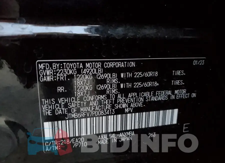 JTMB6RFV7PD083413 Photo# 13