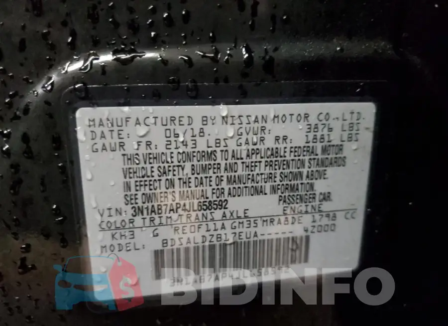 3N1AB7AP4JL658592 Photo# 12