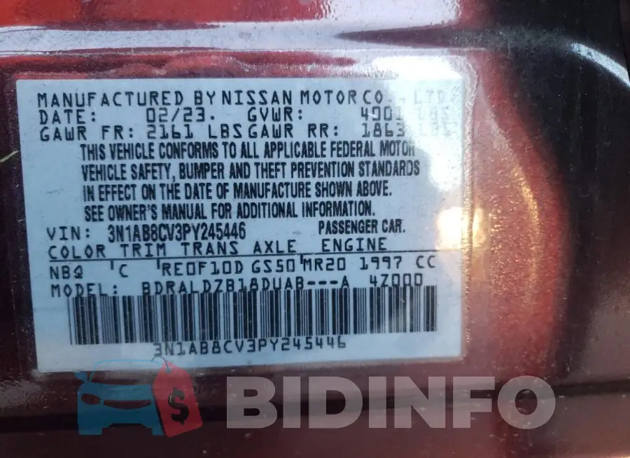 3N1AB8CV3PY245446 Photo# 12