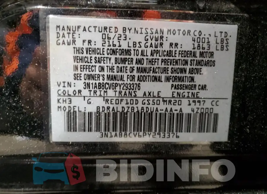 3N1AB8CV6PY293376 Photo# 12