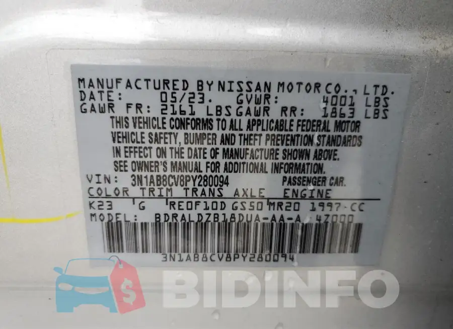 3N1AB8CV8PY280094 Photo# 13