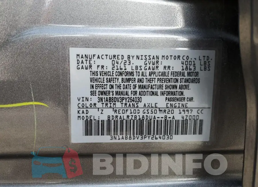 3N1AB8DV3PY264030 Photo# 12