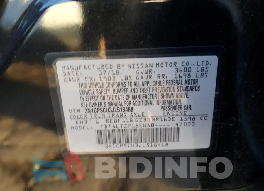 3N1CP5CU3JL518468 Photo# 12