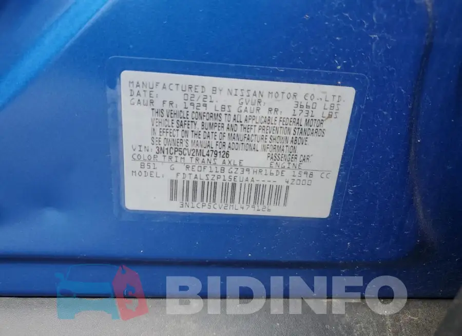 3N1CP5CV2ML479126 Photo# 13