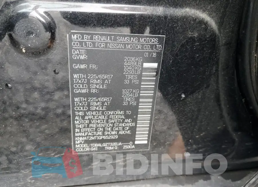 KNMAT2MT1GP652929 Photo# 13