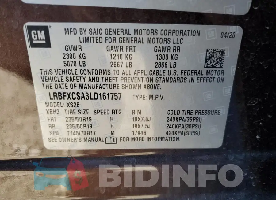 LRBFXCSA3LD161757 Photo# 12