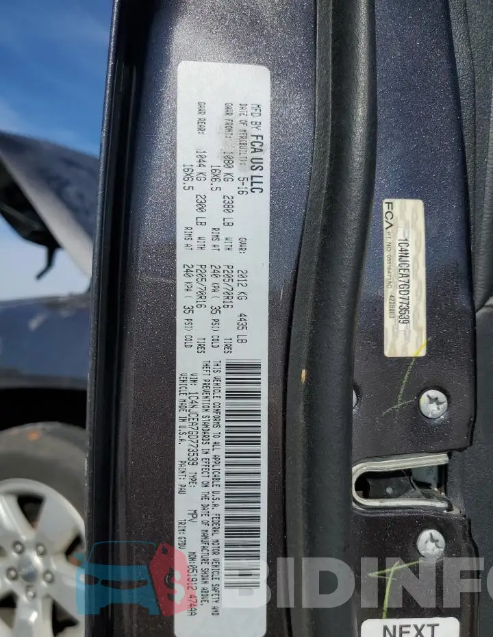 1C4NJCEA7GD773539 Photo# 13