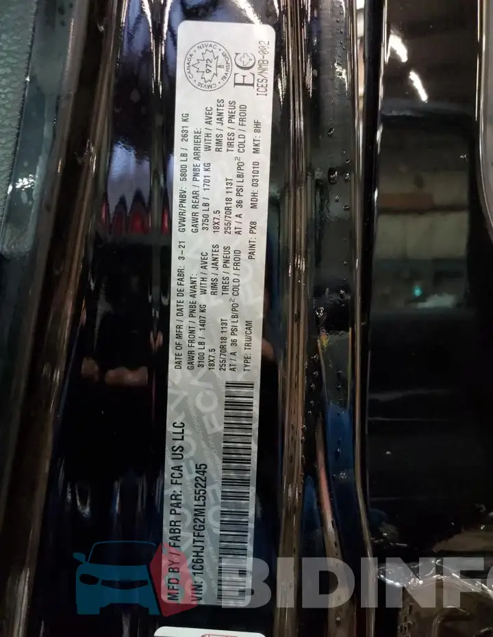 1C6HJTFG2ML552245 Photo# 12