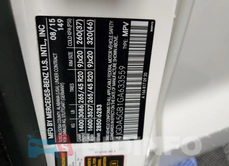 4JGDA5GB1GA633559 Photo# 13