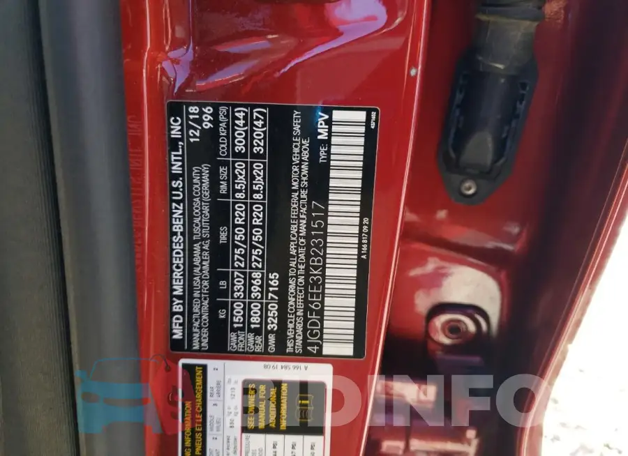 4JGDF6EE3KB231517 Photo# 13