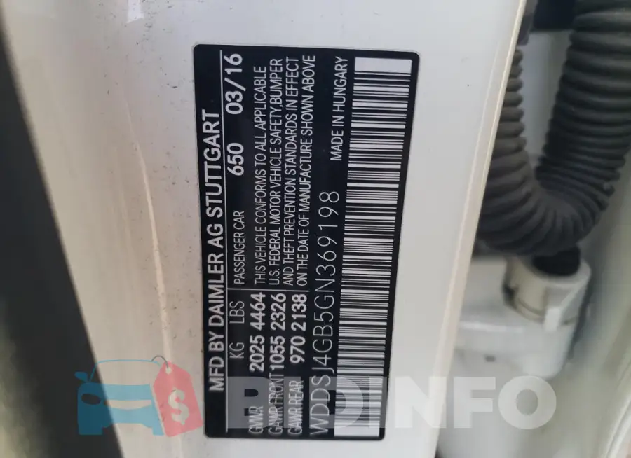 WDDSJ4GB5GN369198 Photo# 12