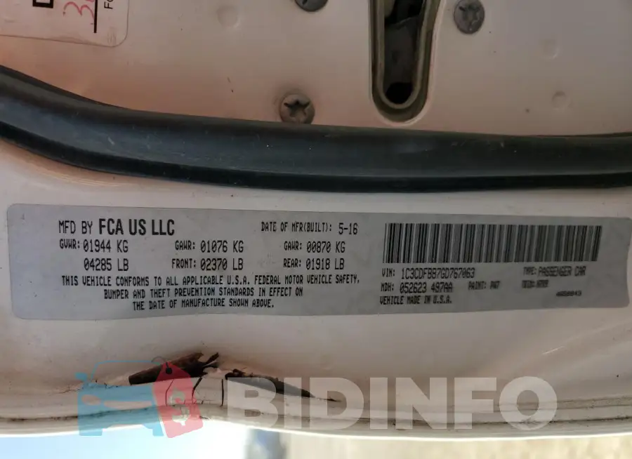 1C3CDFBB7GD767063 Photo# 12