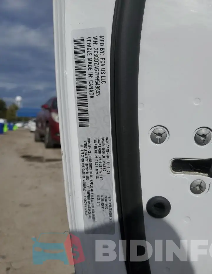 2C3CDZAG7PH549853 Photo# 13