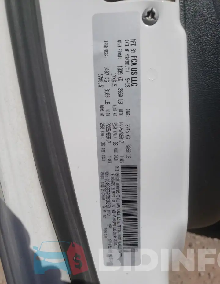 2C4RDGEG7KR536883 Photo# 13