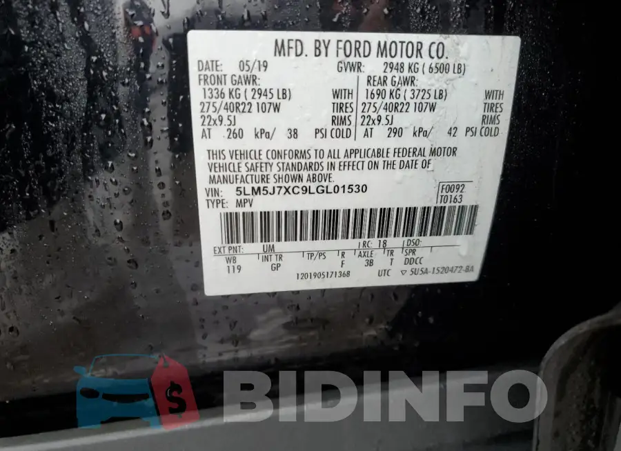 5LM5J7XC9LGL01530 Photo# 12