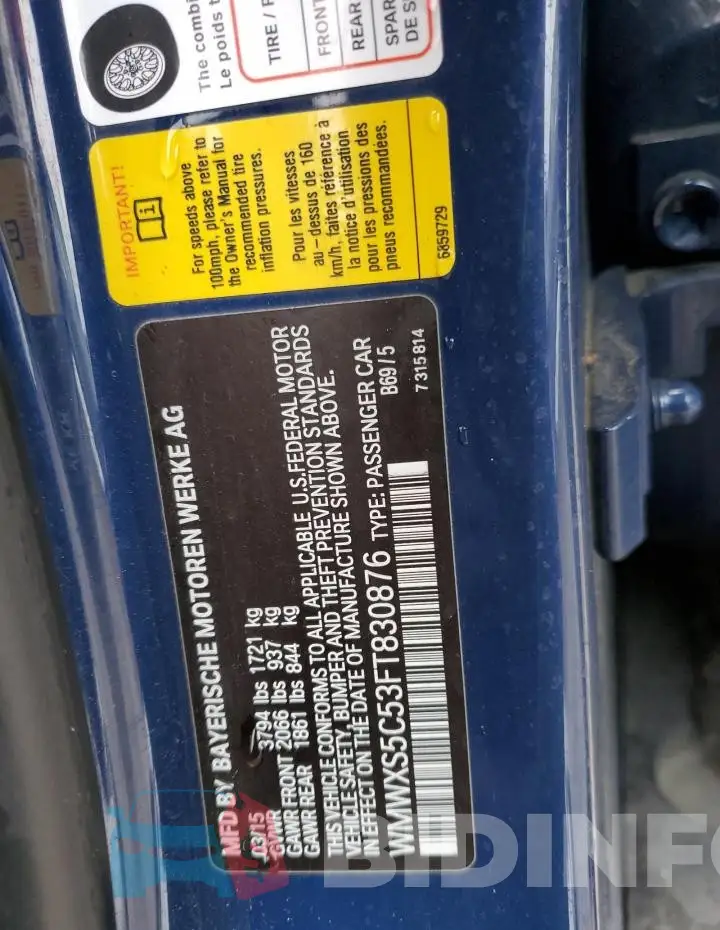 WMWXS5C53FT830876 Photo# 12
