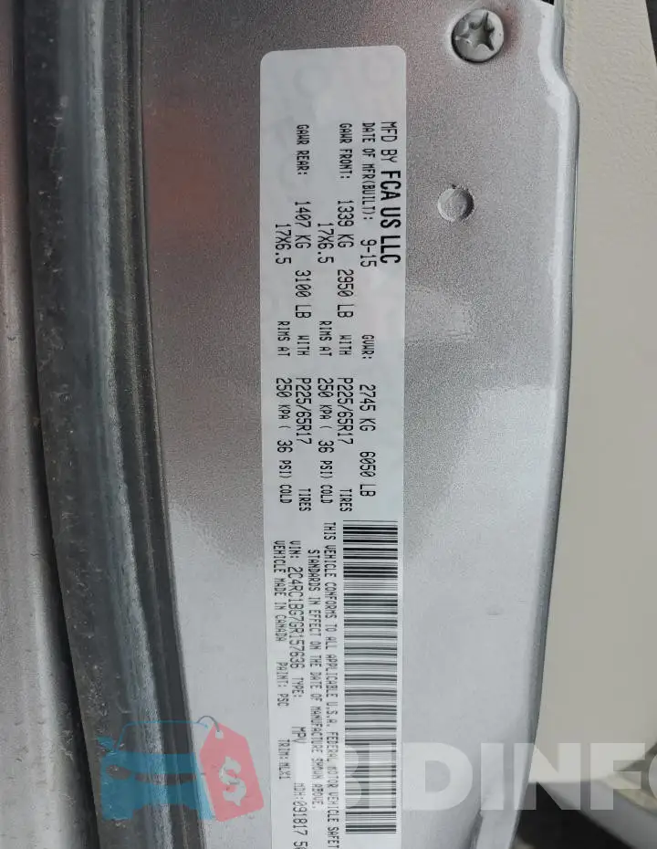 2C4RC1BG7GR157636 Photo# 13
