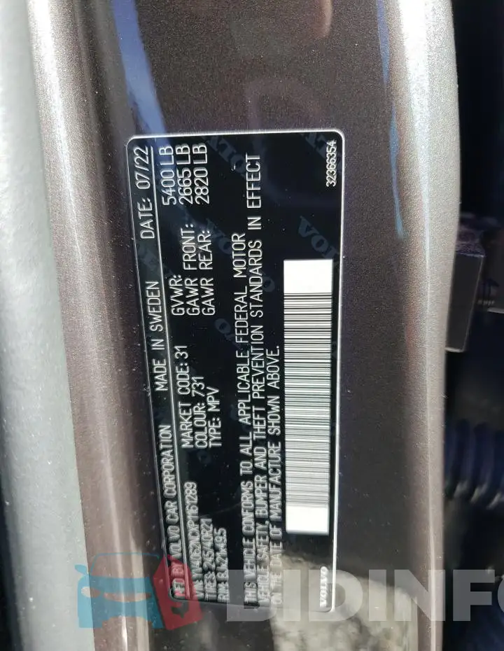 YV4062NCXP1161289 Photo# 13
