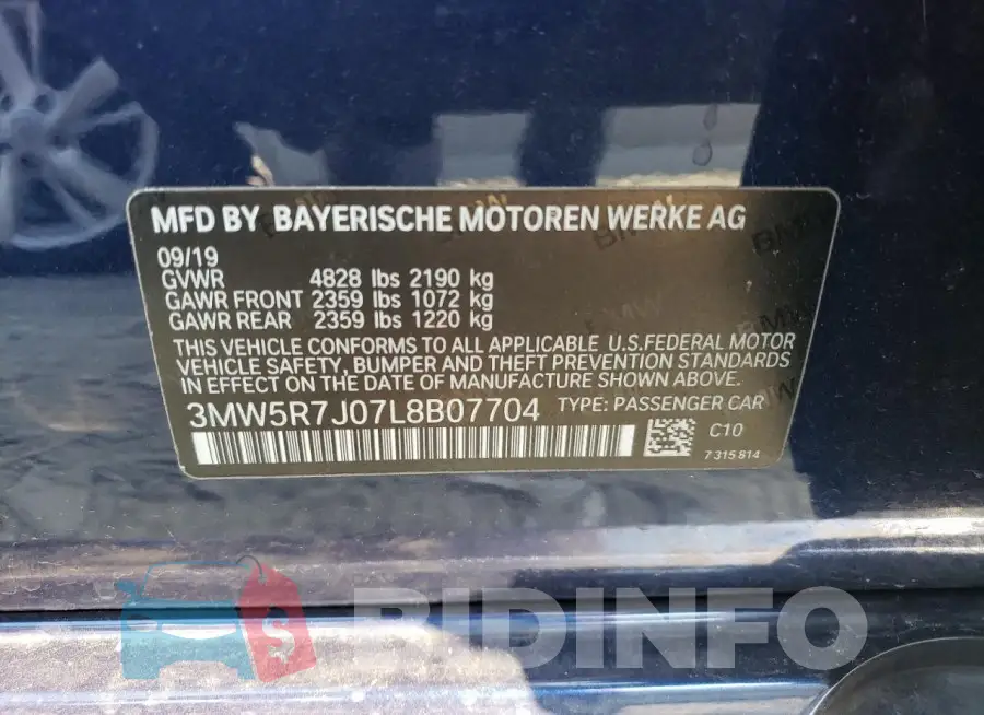 3MW5R7J07L8B07704 Photo# 12