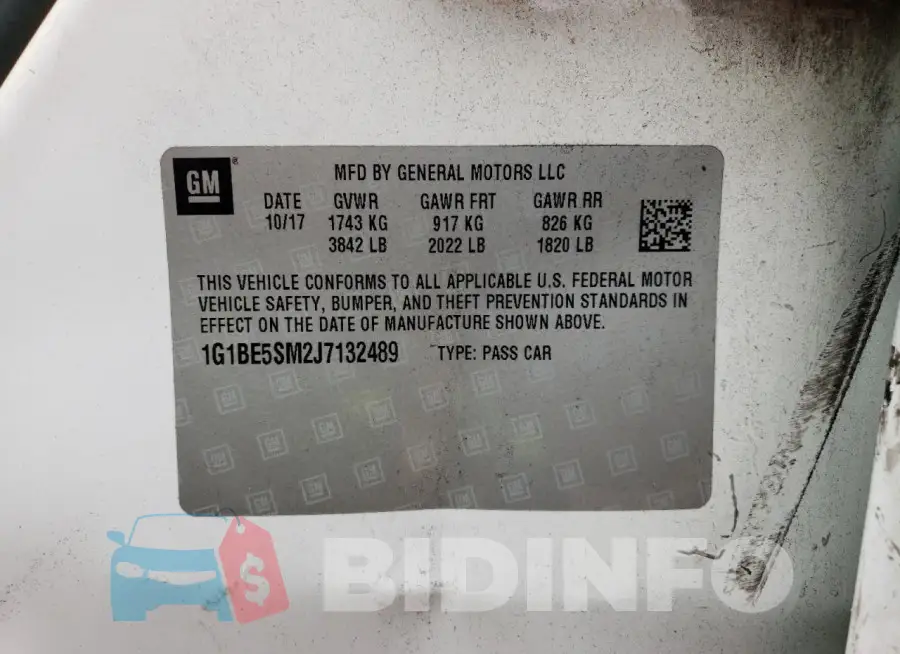 1G1BE5SM2J7132489 Photo# 12