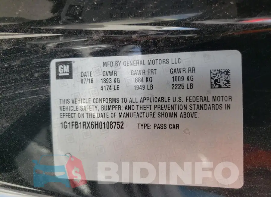 1G1FB1RX6H0108752 Photo# 12