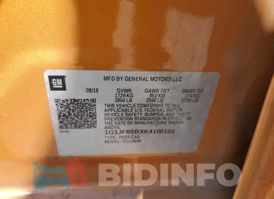 1G1JF6SBXK4100101 Photo# 12