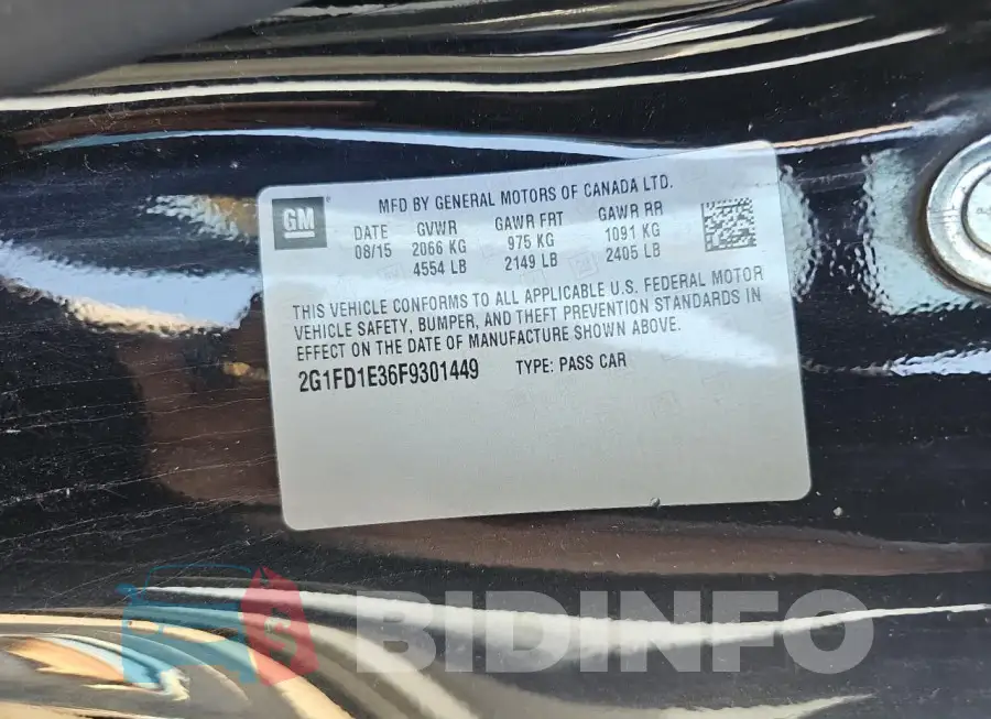 2G1FD1E36F9301449 Photo# 10