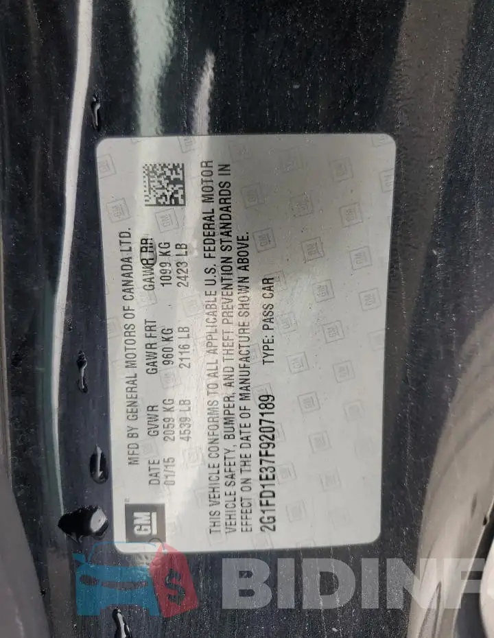 2G1FD1E37F9207189 Photo# 12
