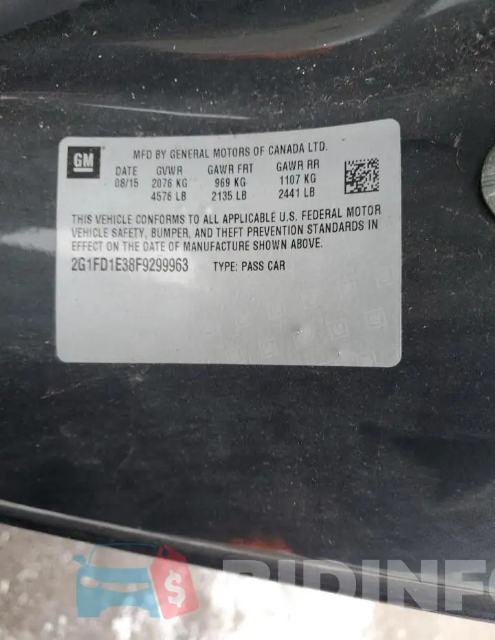 2G1FD1E38F9299963 Photo# 12