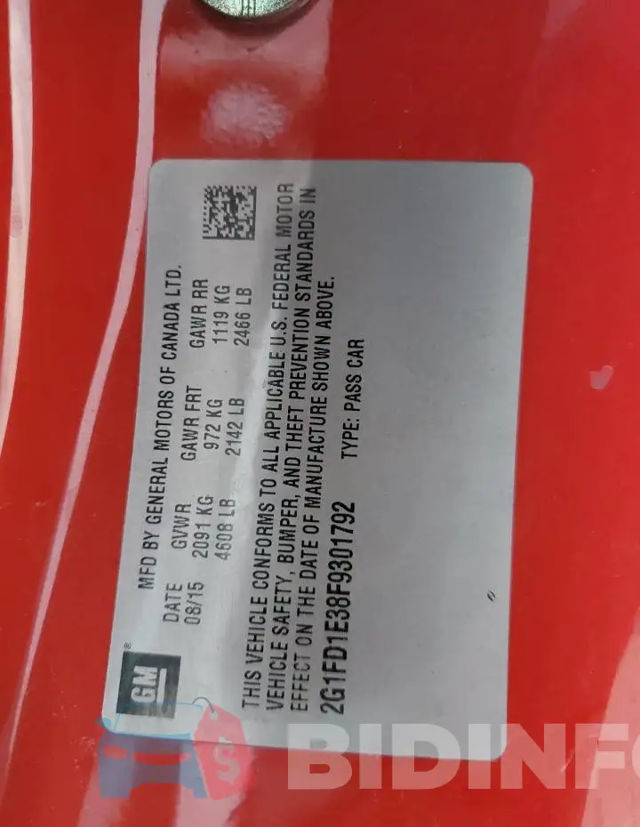 2G1FD1E38F9301792 Photo# 12