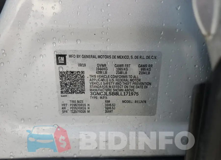 3GNCJLSB8LL171975 Photo# 12