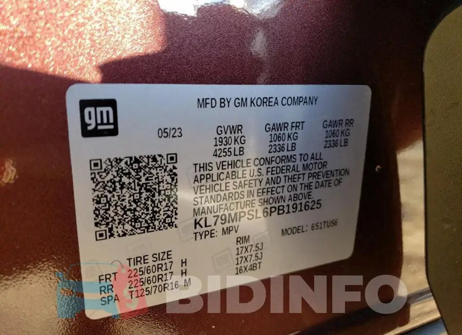 KL79MPSL6PB191625 Photo# 13