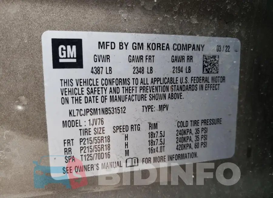 KL7CJPSM1NB531512 Photo# 12