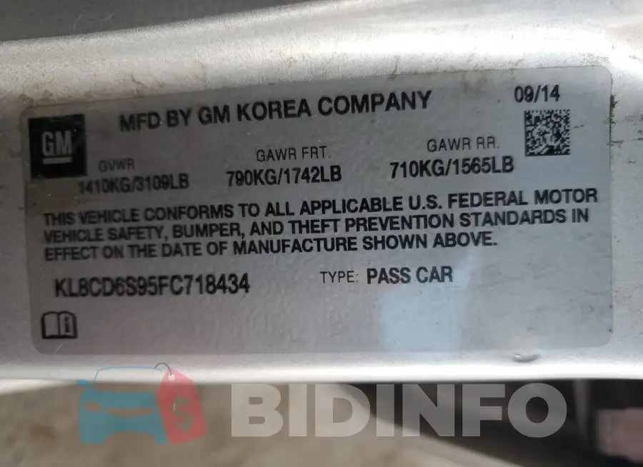 KL8CD6S95FC718434 Photo# 12