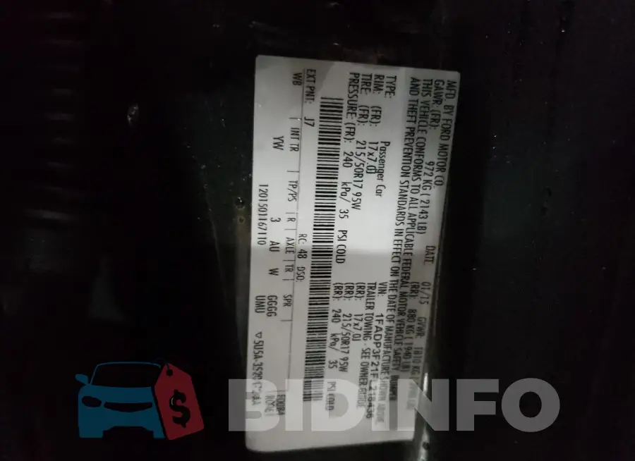 1FADP3F21FL218436 Photo# 12