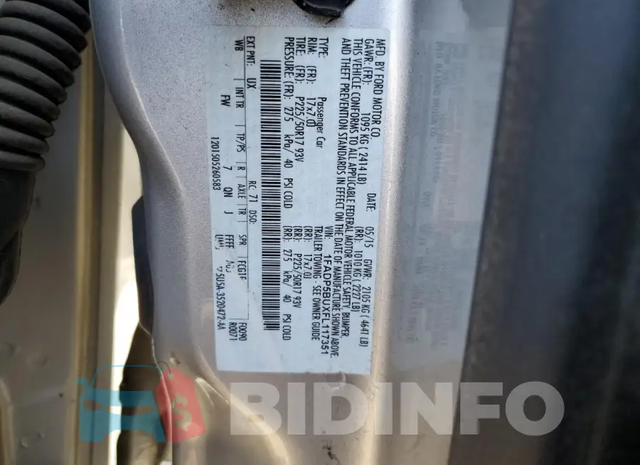 1FADP5BUXFL117351 Photo# 14