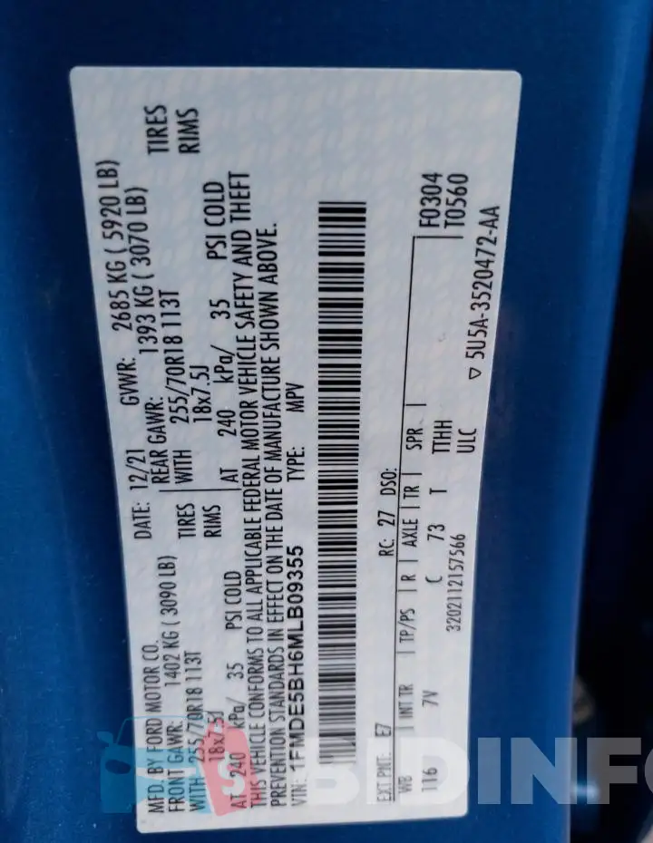 1FMDE5BH6MLB09355 Photo# 12