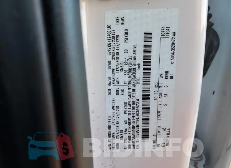 1FT8W3BT9LED56724 Photo# 12