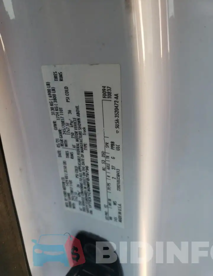 1FTEX1C80MFB79796 Photo# 12